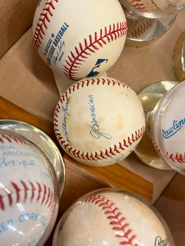 10 Autographed Baseballs - 8