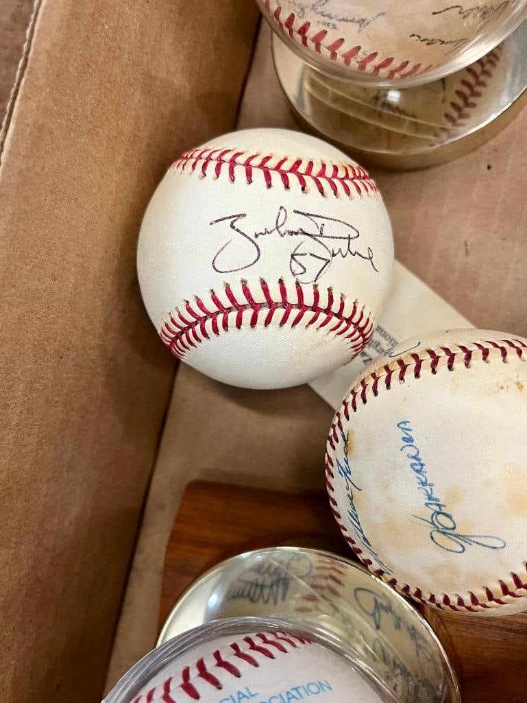 10 Autographed Baseballs - 9
