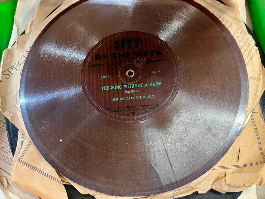 Silvertone Phonograph and records - 9