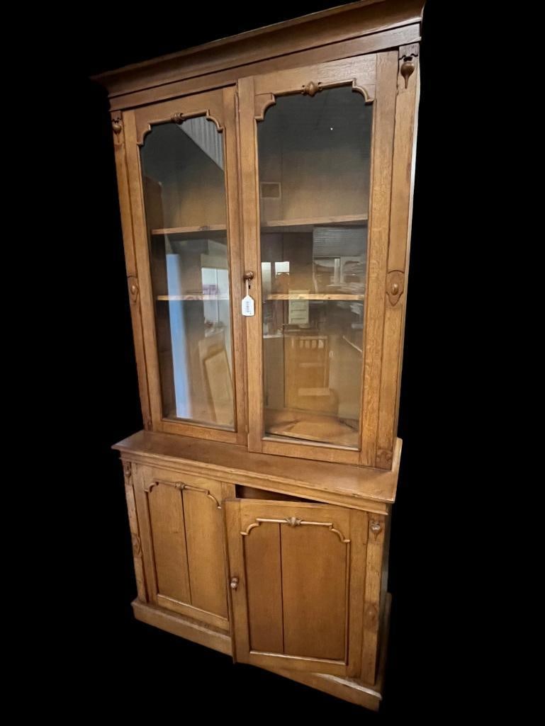 Chertsey wood cabinet / bookcase (1 of 8)