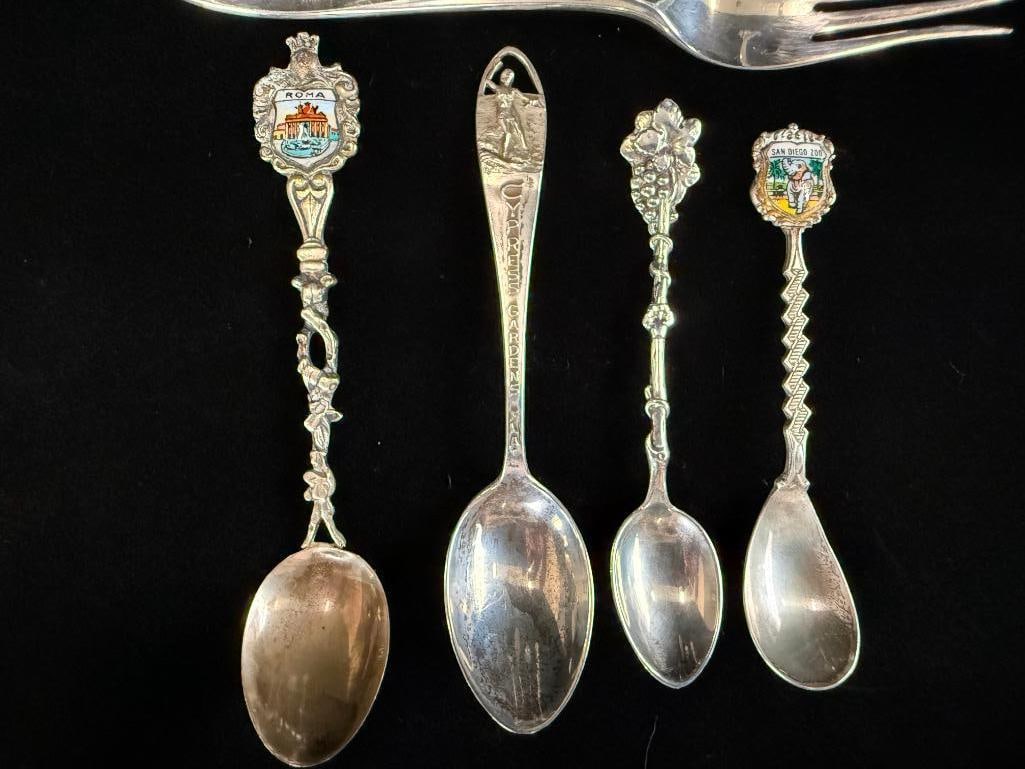 9 Souvenir spoons, etc. - 2