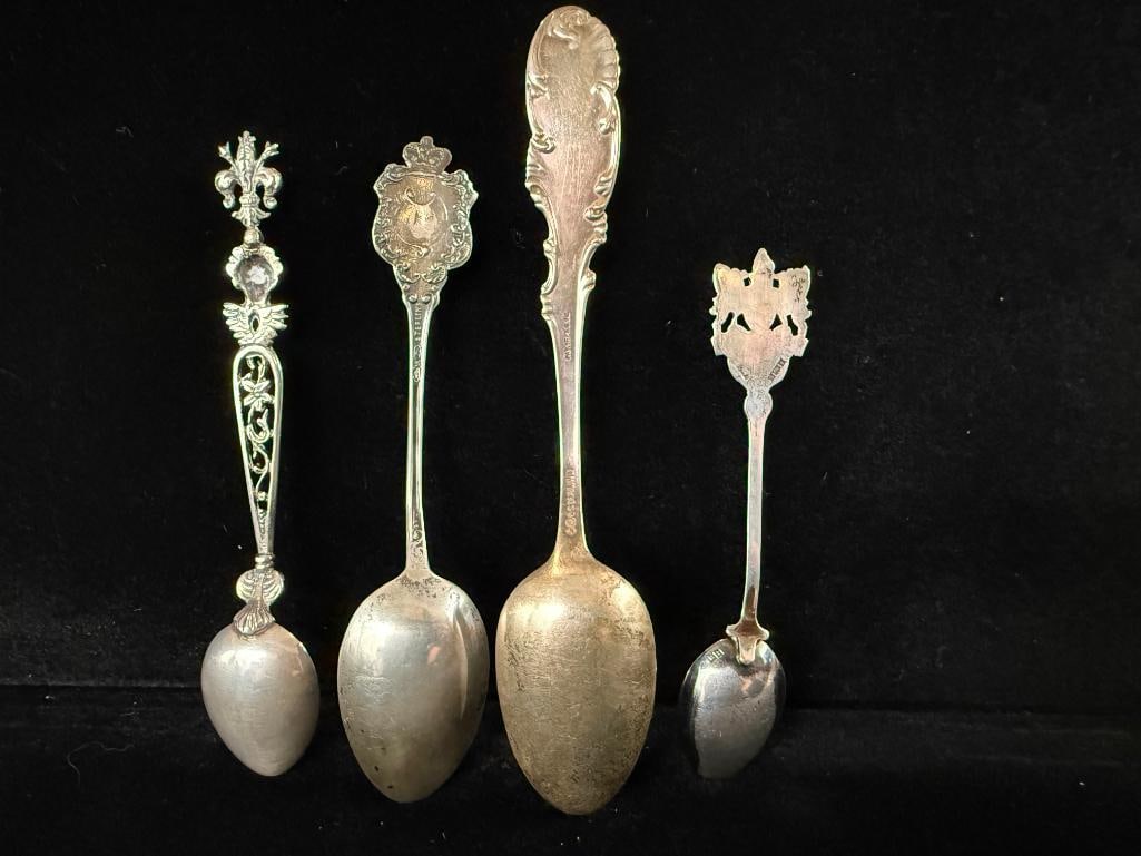 9 Souvenir spoons, etc. - 6