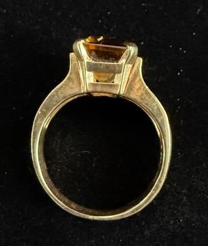 14k Gold Lemon Quartz ring - 3