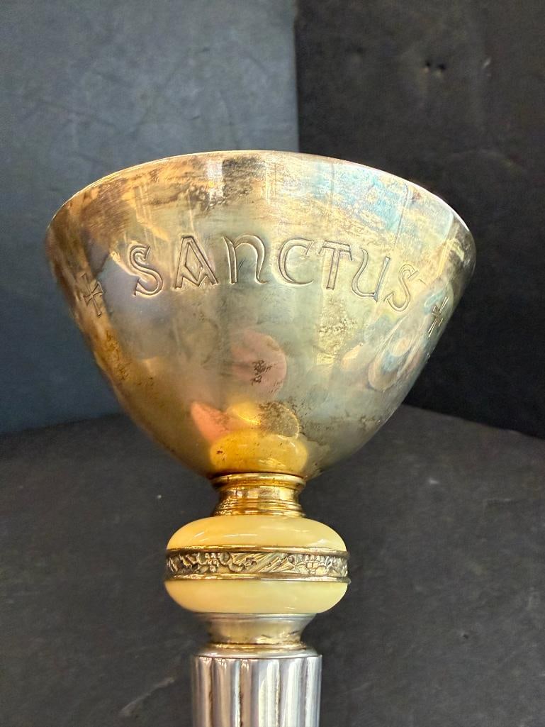 Sterling Silver Chalice with Onyx - 3
