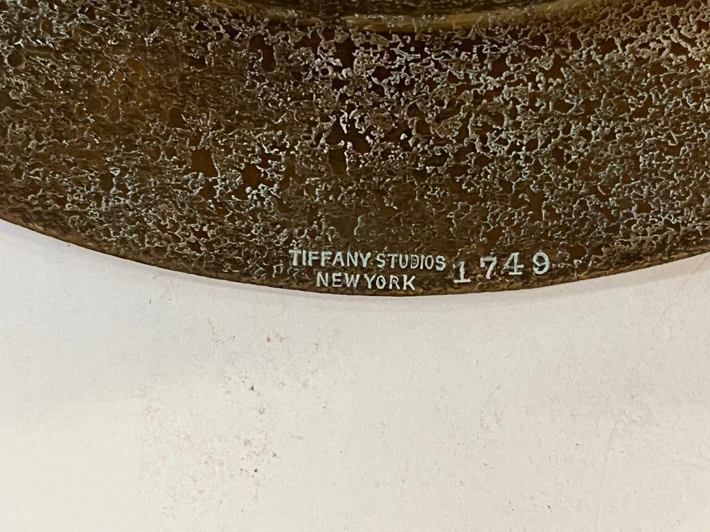 3 Tiffany Studios Bronze plates - 7