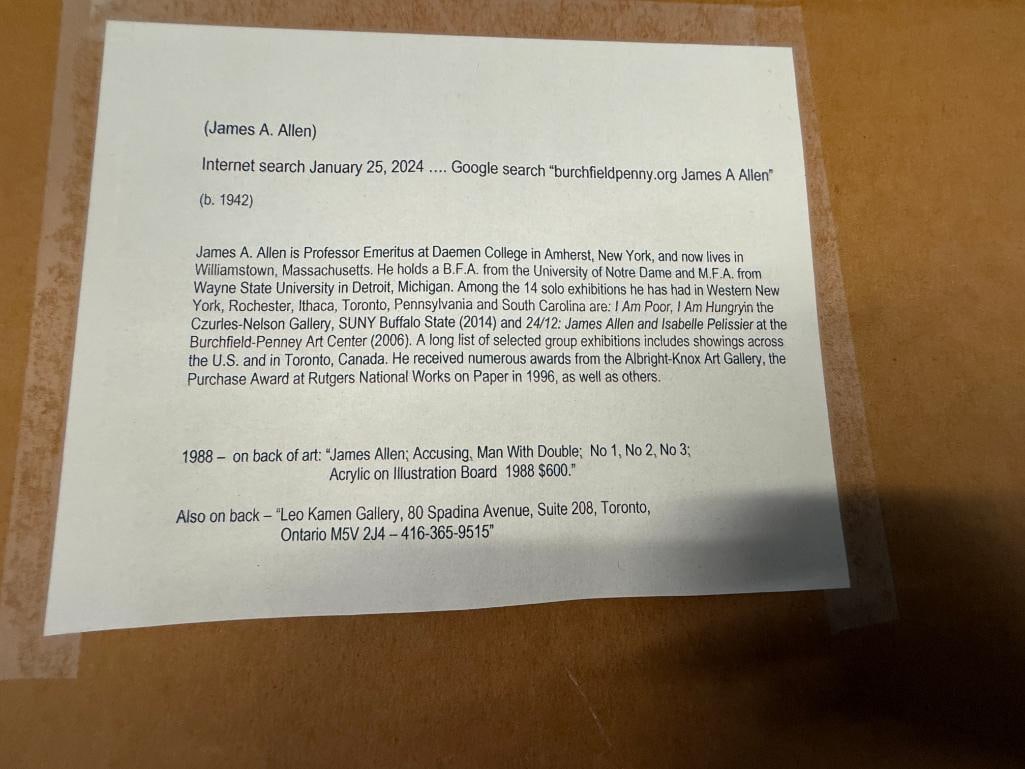 James Allen Accusing Man paintings - 6