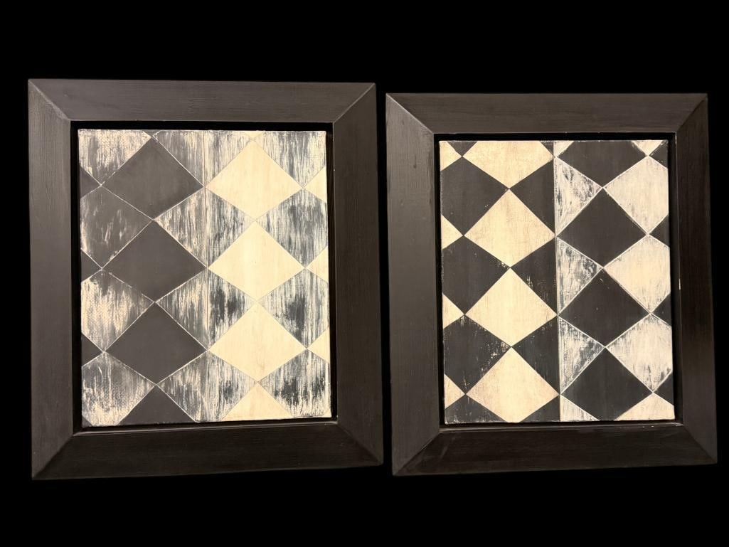 2 Sean Scherer oil and wax on canvas paintings (1 of 4)