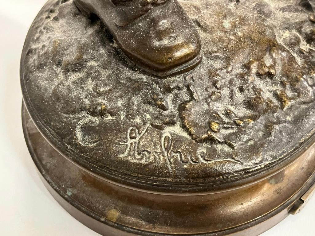 Charles Anfrie signed Bronze - 3