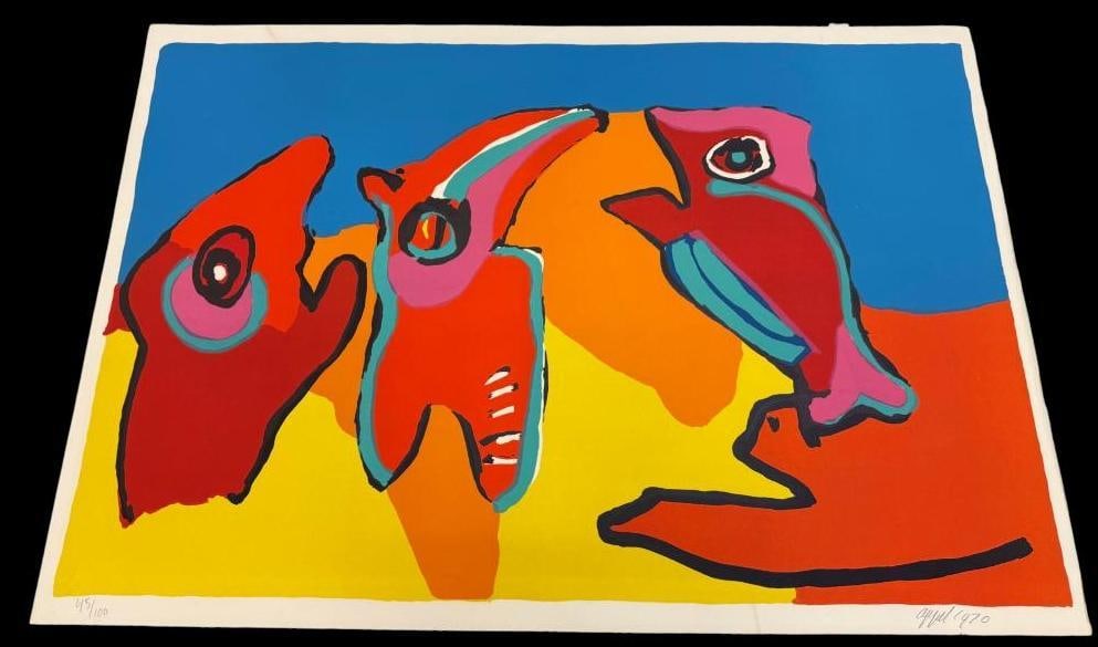Karel Appel signed and numbered lithograph (1 of 4)