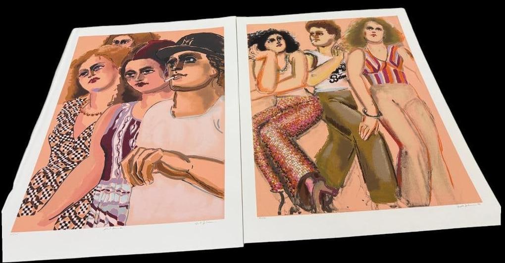 2 Lester Johnson signed and numbered serigraphs (1 of 8)