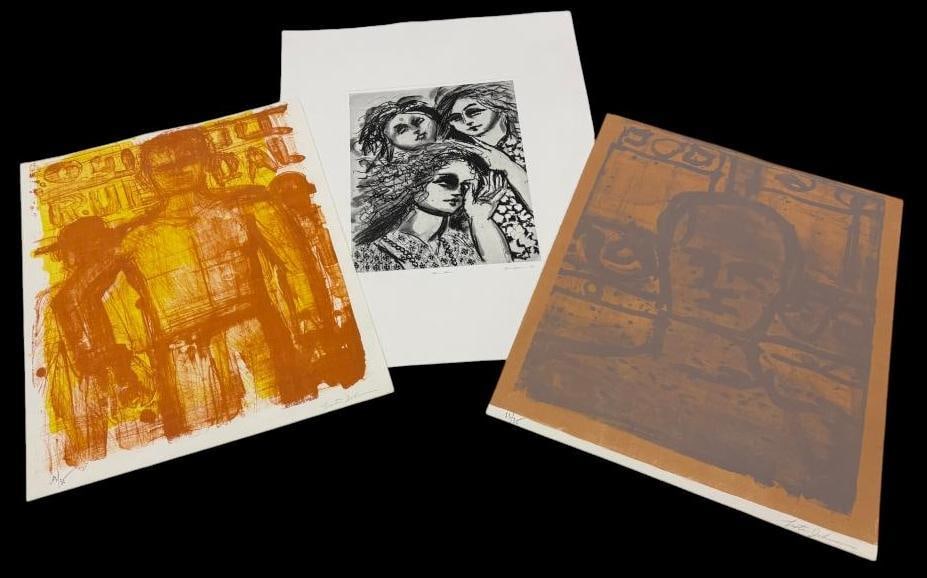 3 Lester Johnson signed and numbered prints (1 of 11)
