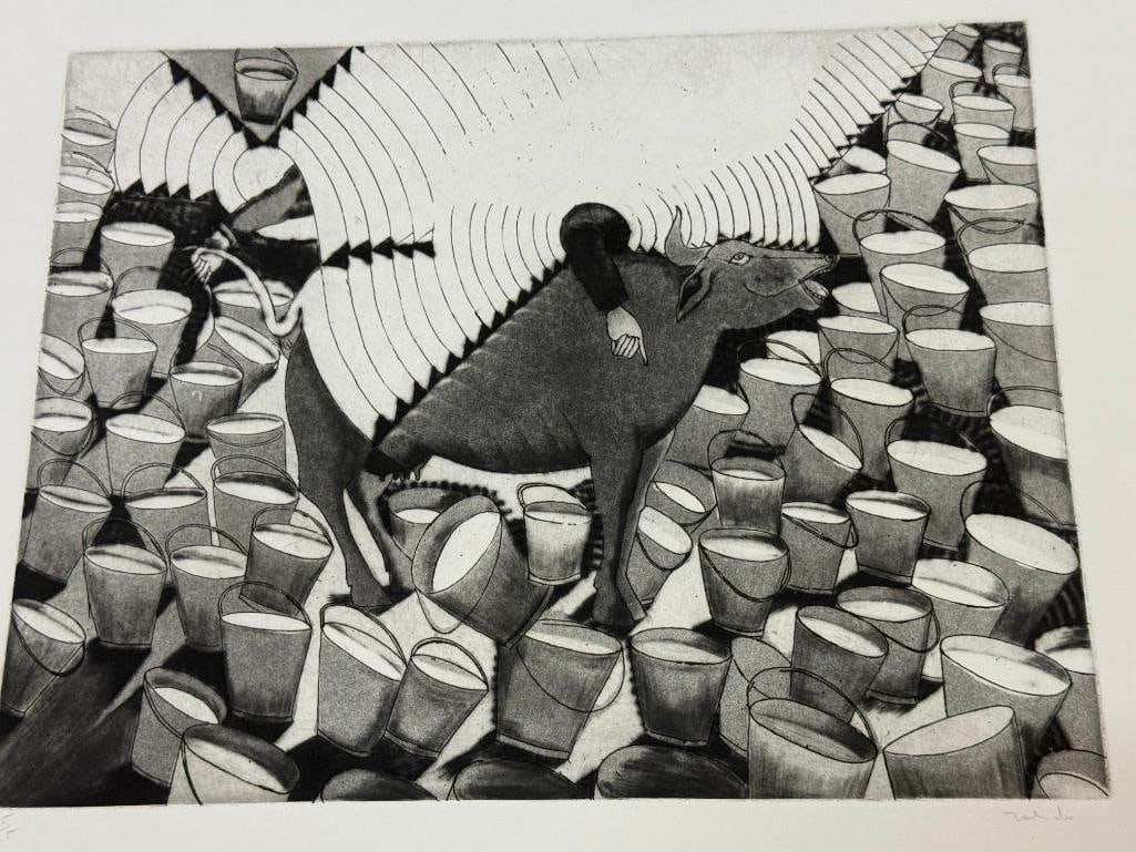 Francisco Toledo signed and numbered etching - 2