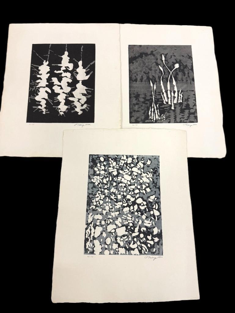 3 Mark Tobey signed and numbered prints (1 of 7)