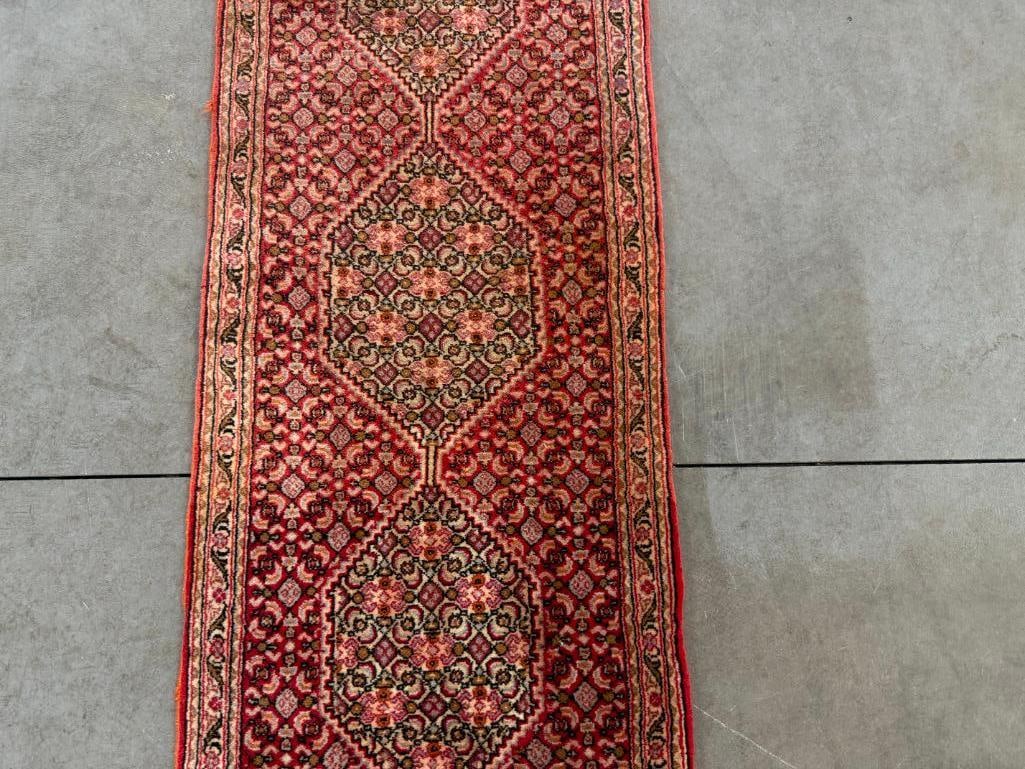 Handmade Persian Oriental runner - 4