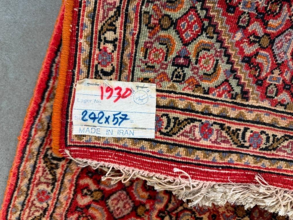 Handmade Persian Oriental runner - 8