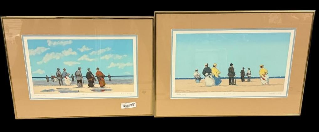 2 Frederick Hale McDuff signed serigraph: 2 Frederick Hale McDuff (1931-2011) signed serigraph. Low Tide 2 and 3, printers proofs.