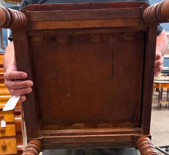 Antique Cherry one drawer stand - 5