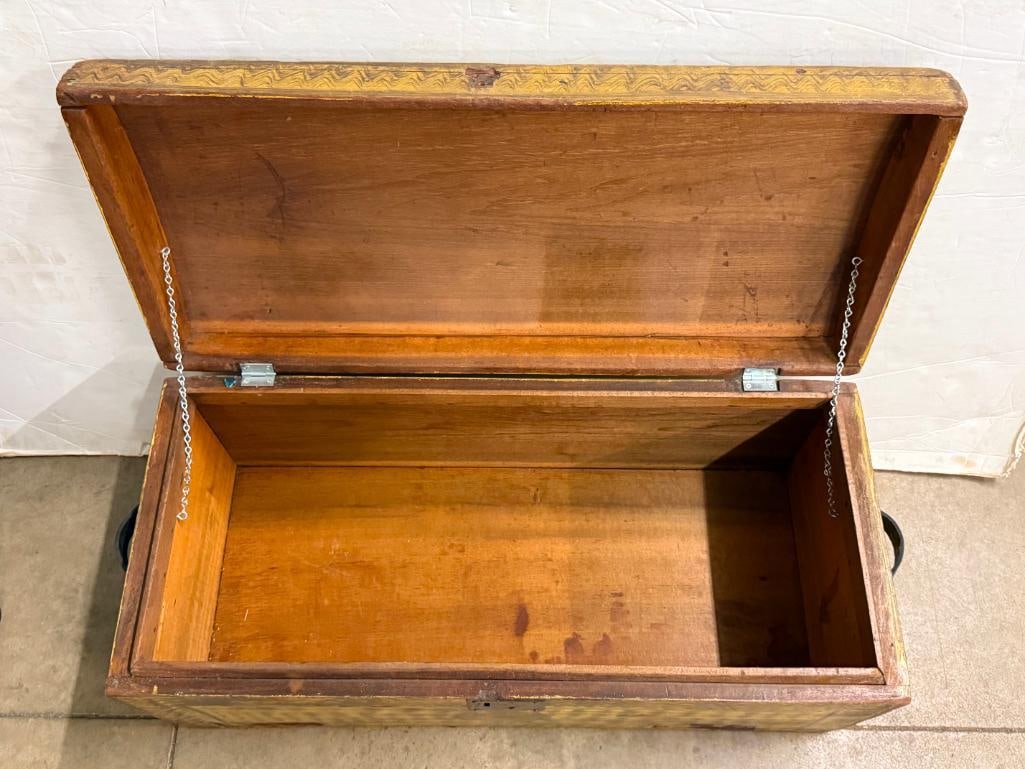 Paint Decorated Early Chest - 3