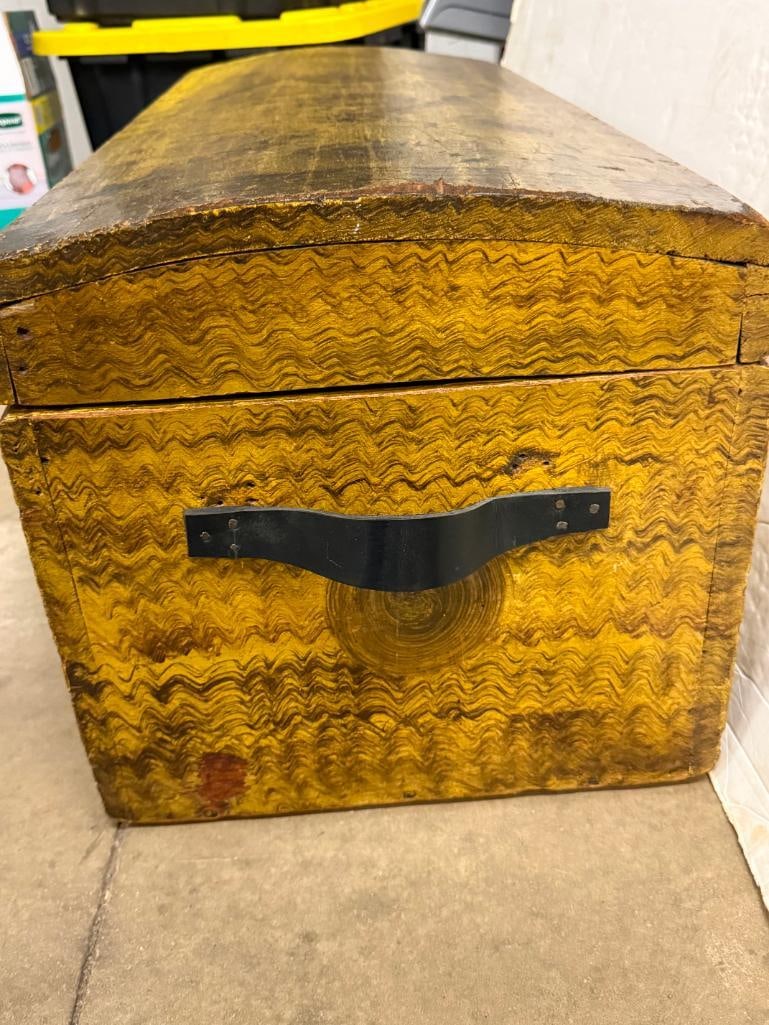 Paint Decorated Early Chest - 4