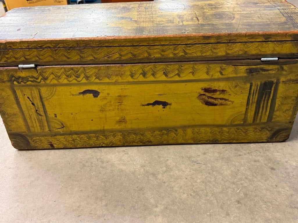 Paint Decorated Early Chest - 6