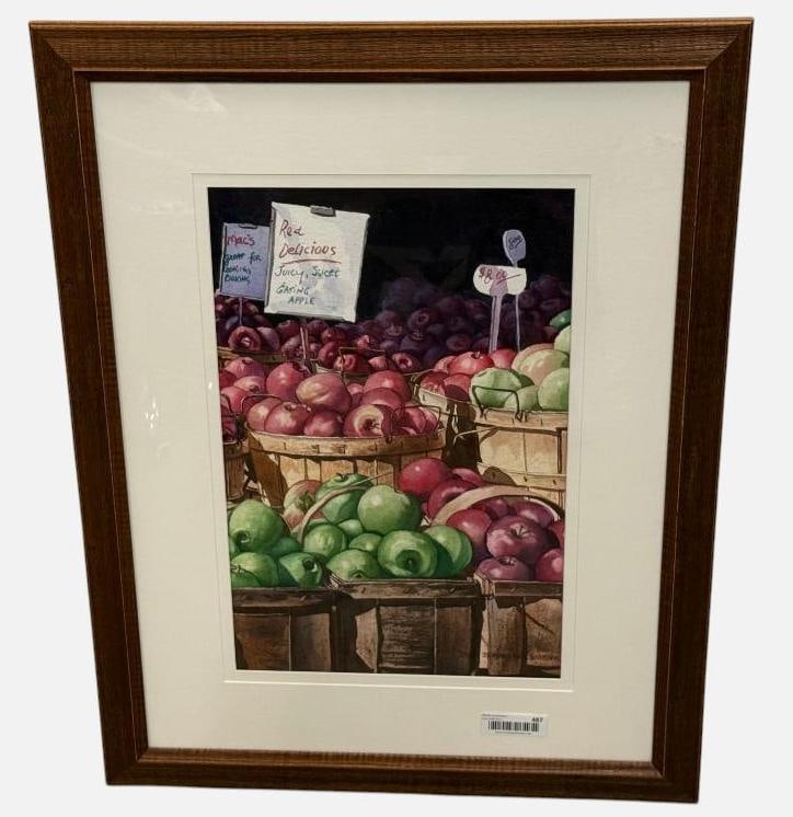 Jane Stoddard signed watercolor (1 of 6)