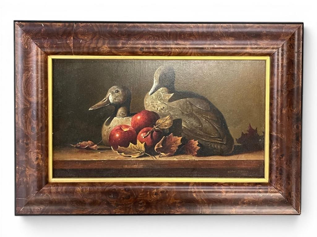 John Yeger signed oil on board (1 of 5)