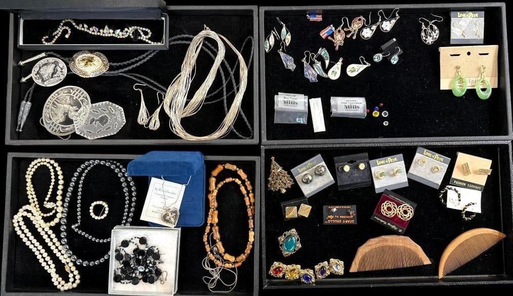 Costume Jewelry Earrings, Bolo ties and more (1 of 5)