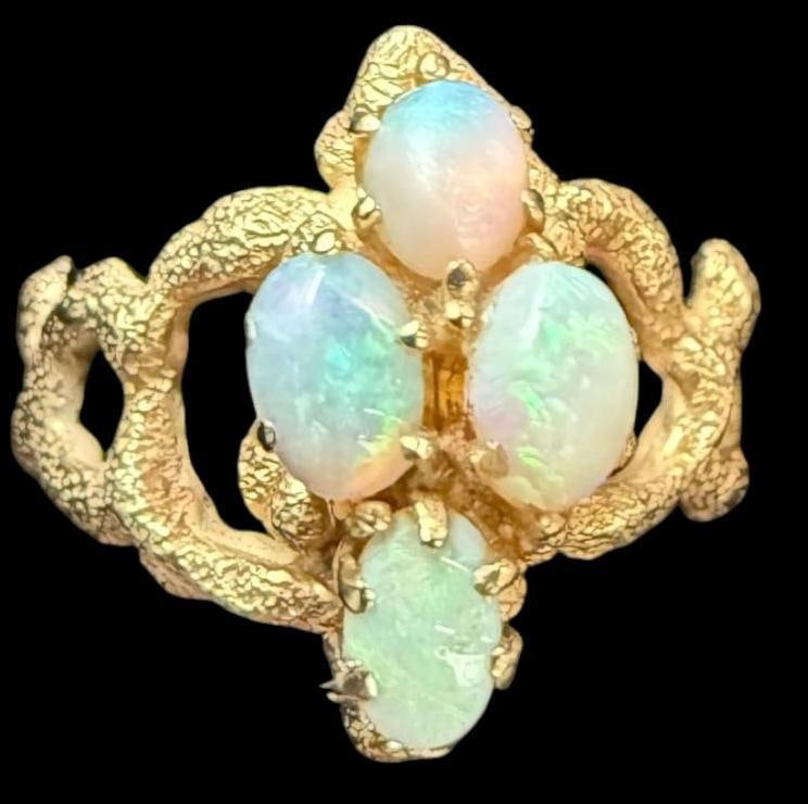 14k Gold Ring with Opals (1 of 5)