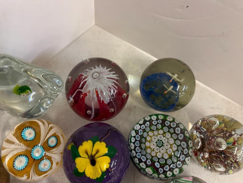 13 Glass Paperweights - 4
