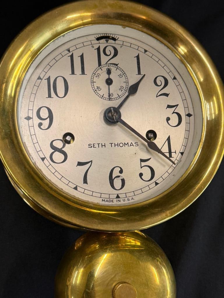 Seth Thomas Ships Bell Clock - 2