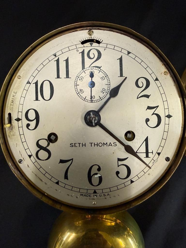 Seth Thomas Ships Bell Clock - 3