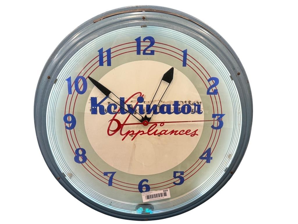 Neon Kelvinator Appliances Clock (1 of 5)