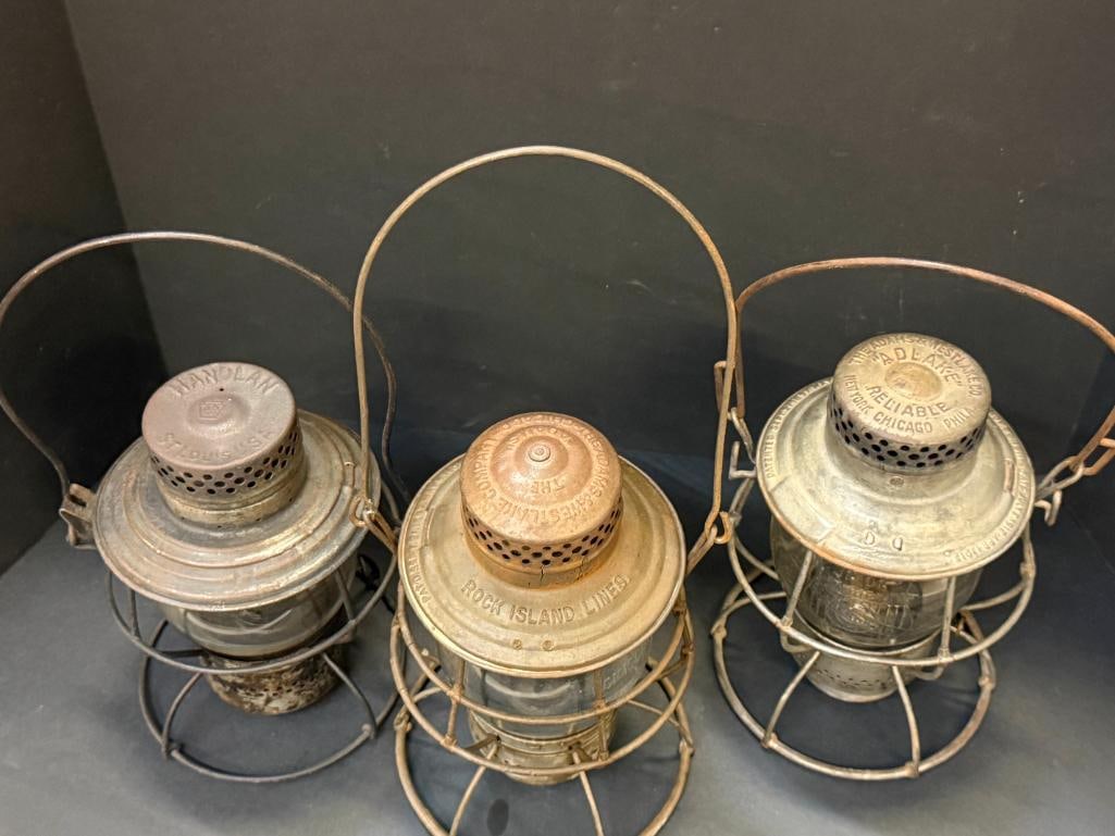 3 Railroad Lanterns - 2
