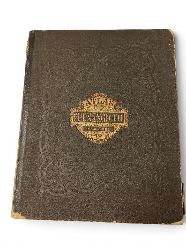 1875 Atlas of Chenango County NY: 1875 Atlas of Chenango County NY. Approx. 15.5 x 12.5 inches.