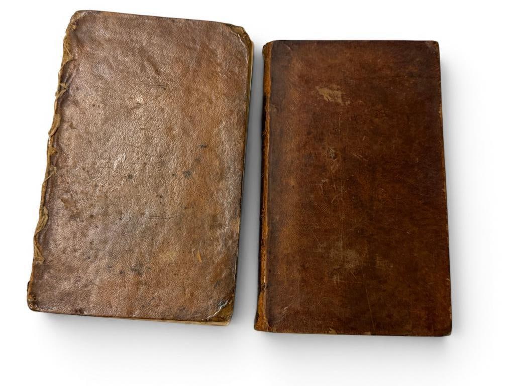 2 Early 19th Century Books: 2 Early 19th Century Books. Including Blunts Practical Navigation and 1819 Keith's Use of Globes. Approx. 9 x 5.5 x 2 inches.