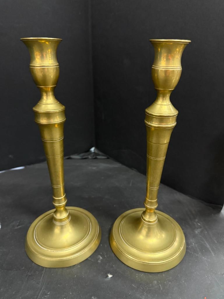 Student Lamp and Brass Candlesticks - 6