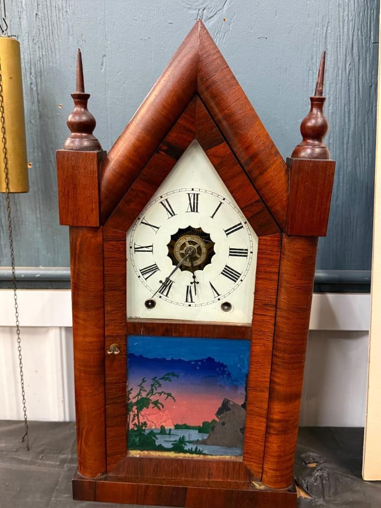 Gothic wall clock and steeple clock - 2