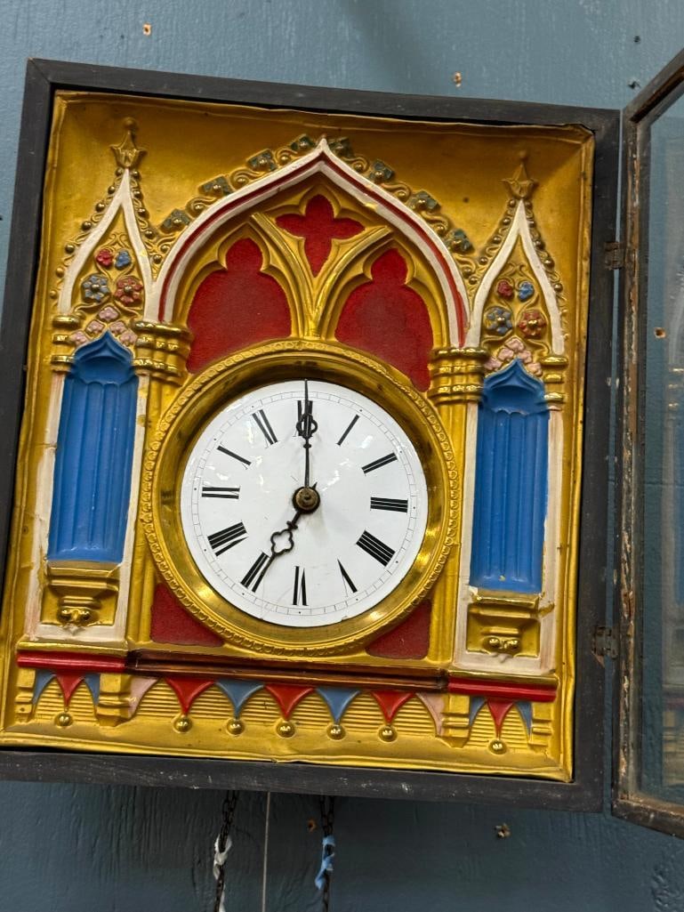 Gothic wall clock and steeple clock - 9