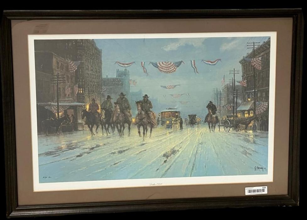 G. Harvey signed and numbered lithograph (1 of 6)