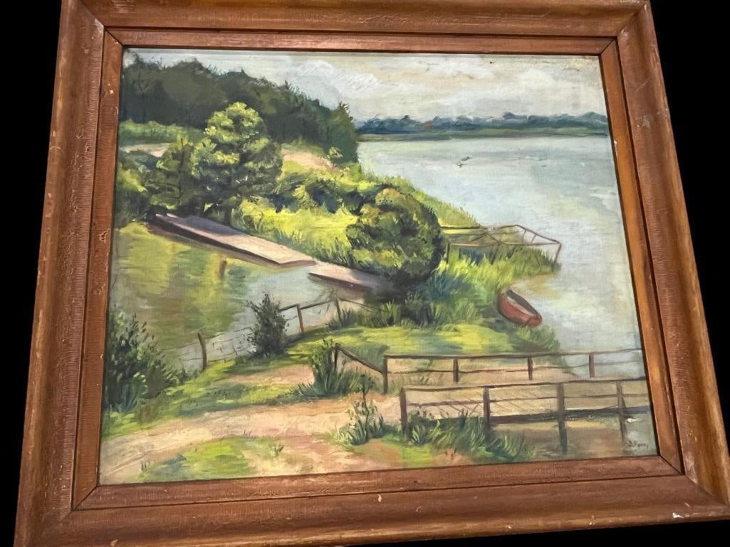 Bernice Perry (Sutton) signed oil on canvas (1 of 4)