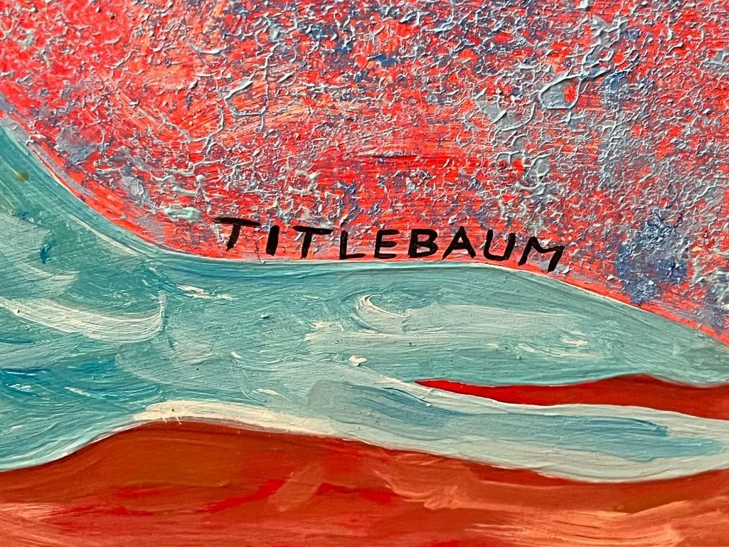 Titlebaum signed oil on board - 3
