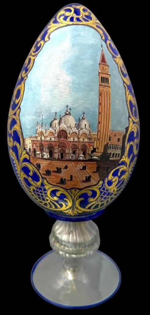 Hand Painted Murano Glass Egg (1 of 9)