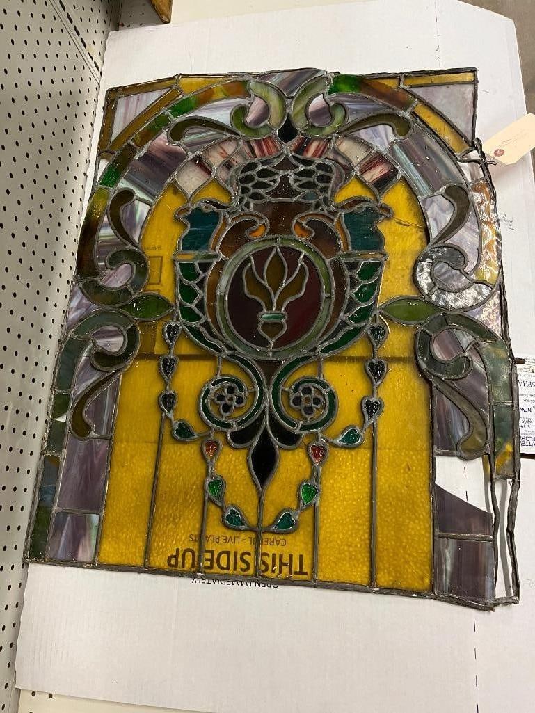 2 Leaded Glass Windows - 2