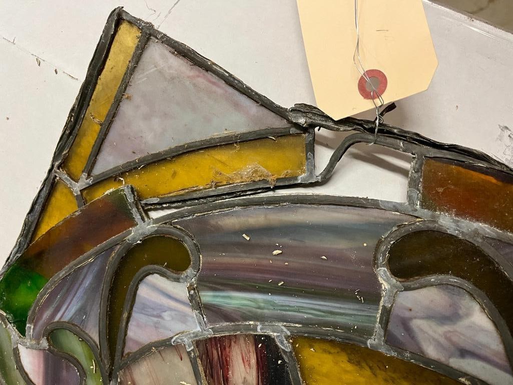 2 Leaded Glass Windows - 5