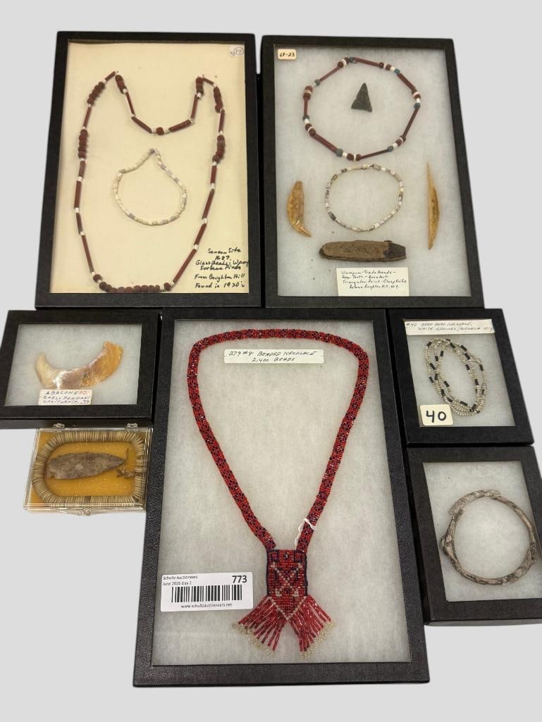 Native American beaded necklaces, awl and more. (1 of 6)