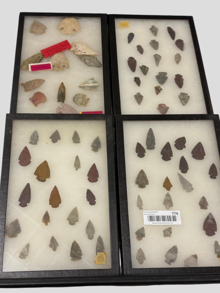 Collection of Native American arrowheads (1 of 5)