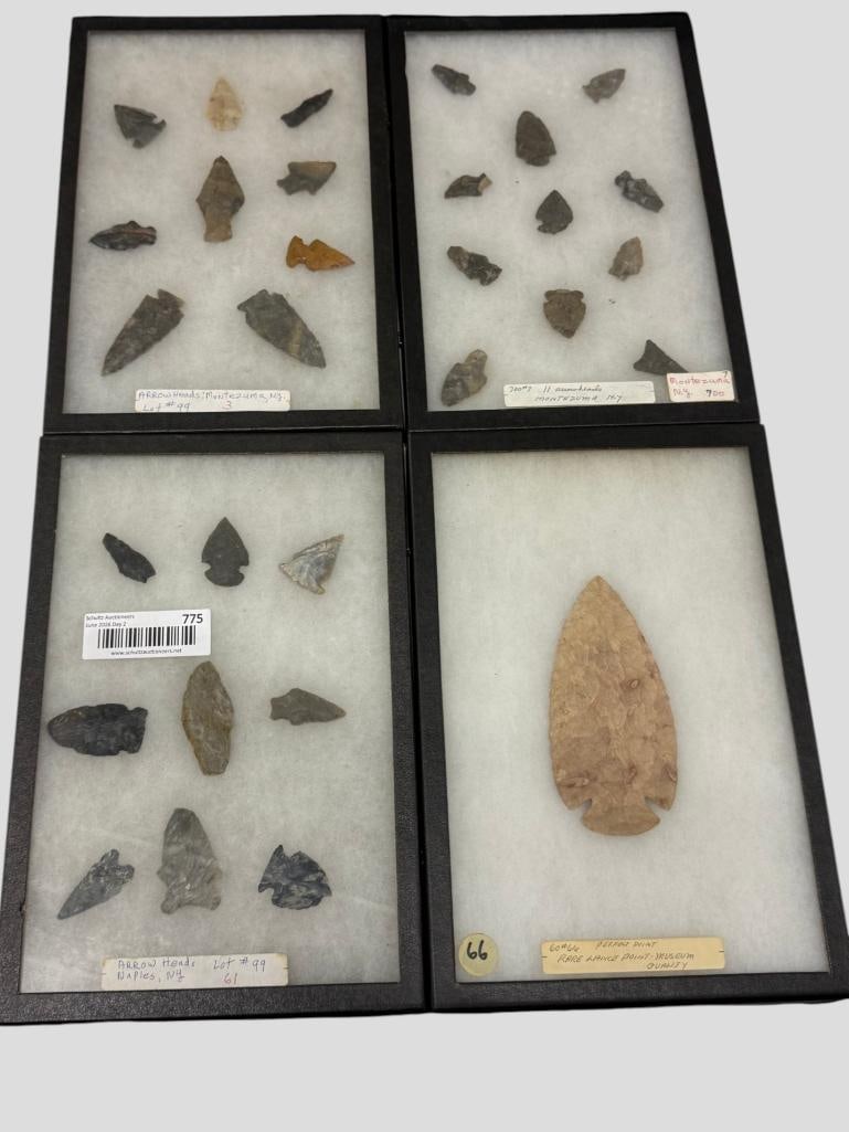 Collection of Native American arrowheads and spear point (1 of 5)