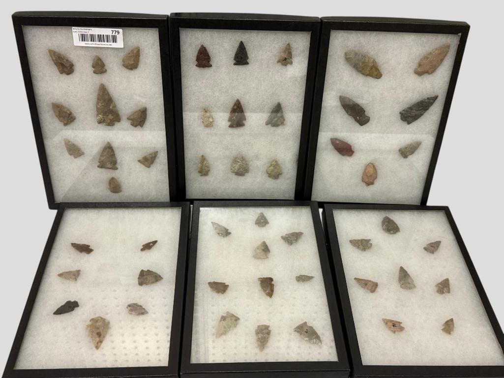 Collection of Native American arrowheads (1 of 7)