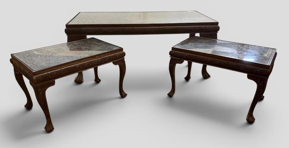 Mahogany Coffee Table and side tables (1 of 7)
