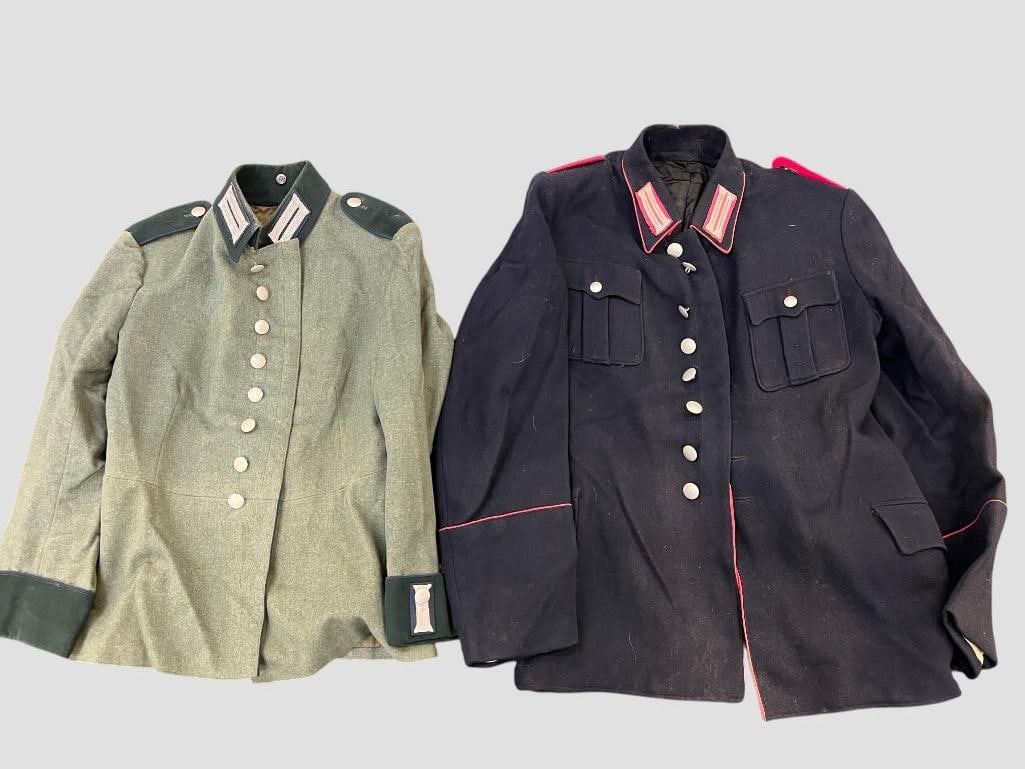 WW2 German Fire Police Tunic and Heer Tunic: WW2 German Fire Police Tunic and Heer Parade Tunic. 2 pieces.